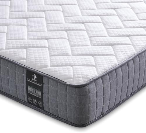 Z-hom Matelas 140x190, 20 cm, Matelas à Ressorts Ensachés Indépendant, Isolation du Mouvement, Mi-Ferme, Soutien Parfait, Haute Resilience Ultra Respirante