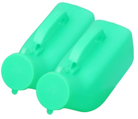 ibasenice Lot de 2 Urinoirs Masculins Domestiques Réutilisables en Plastique Épais 1200 Ml Couvercle Bouteille à Urine Portable Verte pour Voyage Hôpital et Usage Couleur Aléatoire
