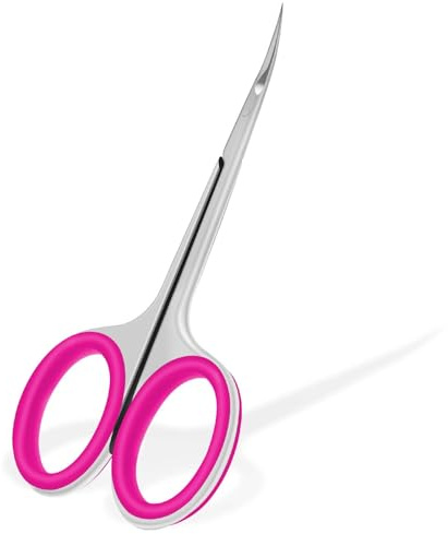 CGBE Forbicine per Cuticole Professionale in Acciaio Inossidabile 420, Rosa