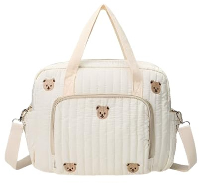 Grand sac à langer pour bébé - 35 x 29 x 10 cm - Sac à langer polyvalent | Sac de clinique naissance avec bandoulière, sac maman, sac à langer et sac de voyage pour hôpital, voyage, poussette