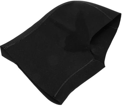 Mikikit Cuffia da Nuoto in Neoprene per Uomo e Donna Protezione Auricolare e Calore, Cappello Elastico per Immersioni e Nuoto in Atmosfera Estiva Nero