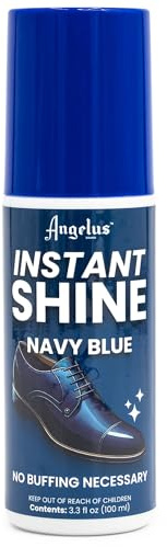 Angelus Instant Shine Liquid Shoe Polish 3 Fl Oz (color variety) (Navy Blue)
