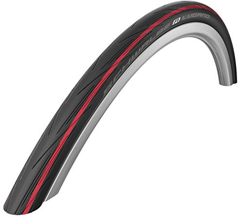 Schwalbe Lugano 700c x 25 Road Racing Bike Tyre - Red