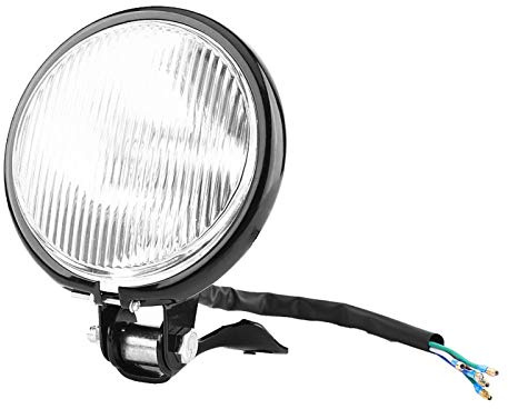 Yctze para faro delantero 5 pulgadas redondo faro 4 moto Faros delanteros de motocicleta de 5 , bombilla de faro para helicópteros redondos(Blanco)