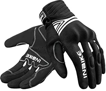 INBIKE Guanti da Moto Uomo Estivi CE 1 KP Omologati Guanti Moto Donna Impermeabili per ATV BMX MTB Bicicletta, Scooter, Arrampicata, Motocross Unisex