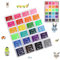 Stempelkissen - Vaktop 24 Farben Stempelkissen Bunt, Abwaschbar Fingerstempel, Ungiftig Stempelkissen Fingerabdruck - für Papier Handwerk Stoff, Scrapbook, Kinder Geburtstags