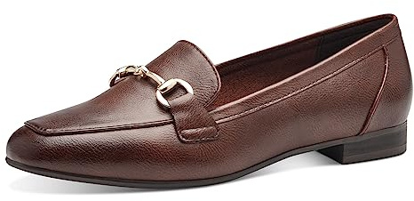 MARCO TOZZI Mocassini Donna con Tacco Eleganti, Marrone (Chestnut), 36 EU