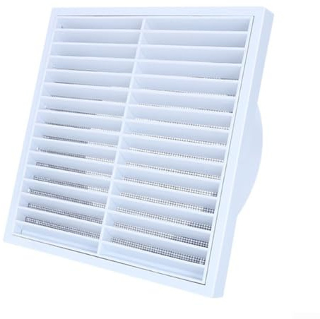 Väggkanal ventilationsgrill, luftuttag av plast, utlopp, ventilationsventil, inomhus och utomhus frisk luftutlopp (100 mm)