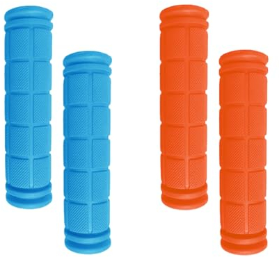 MisFun 4 Pezzi Manopole MTB, Manubrio Bici, Manopole Bici Bambino, Antiscivolo Morbide Manopole per Bicicletta Impugnature, Manopole Ergonomiche per Bicicletta, per Bicicletta per Bambini, Scooter