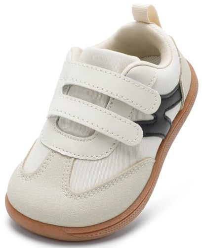 STQ KIDS Wide Fit Toddler Boys Girls Barefoot Shoes Size 4-10 UK | Wide Toe Box, Barefoot, Flexible, Hook and Loop, Non-Slip, Zero Drop, First Walker, Comfort, Breathable, Lightweight