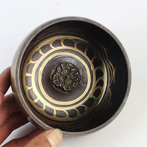 BTYQKZVPM Il canto tibetano, Il suono, Ciotola sonora Buddha fatta a mano, ciotola sonora for canti yoga(10.5cm)