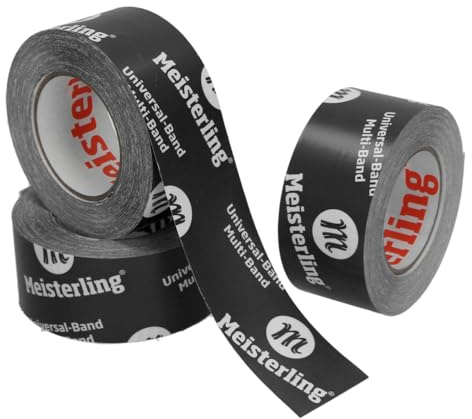Meisterling Multi Tape 3D UV Plus Black - Tearable by Hand - Flexible High Performance Tape for Vapour Barriers & Vapour Barriers etc. (1.60 mm x 40 m)