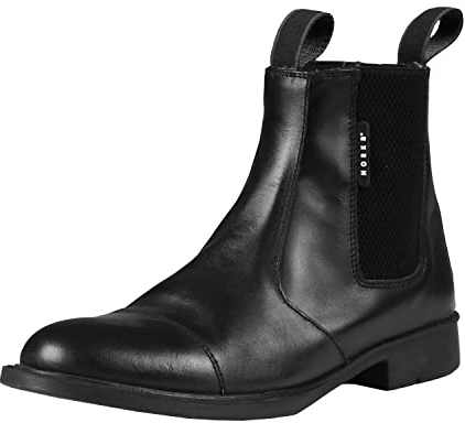 HORKA Botas de Montar Jodhpur Basic Cuero Negro Talla 40 Equitación Deportes
