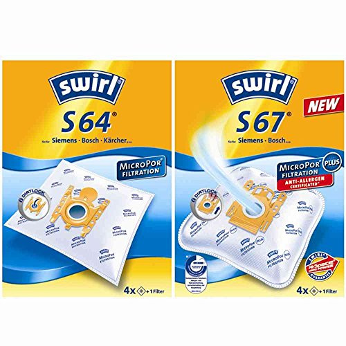 Swirl Staubsaugerbeutel S64 4er Pack