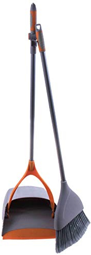 SIDCO Kehrgarnitur mit langem Stiel Kehrset Schaufel Besen Kehrblech Kehrschaufel 90cm