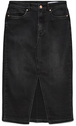 VERO MODA Denim Skirt VMVERI High Waist Midi Skirt