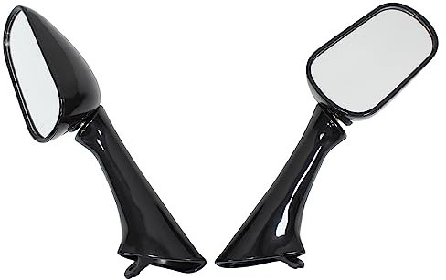 Spiegel Rückspiegel Rückansicht Seitenspiegel Motorradspiegel Motorrad Verkleidungsspiegel schwarz vorne links und rechts für Honda CBR 600 F CBR600 F CBR600F CBR 1000F VFR 800 RC46 VFR 750 RC36