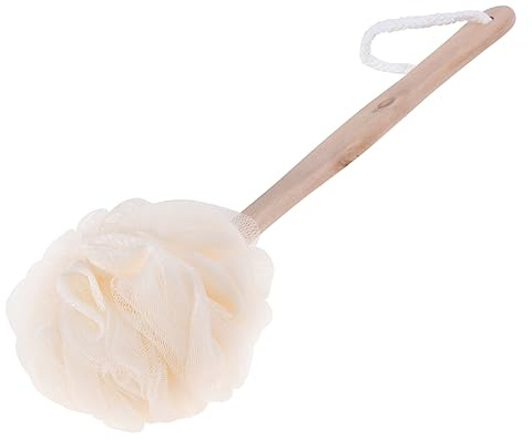 minkissy Lufa En Un Palo Esponja De Baño Exfoliante Cepillo Cepillo De Para El Cuerpo Cepillo De Baño Mango Largo Cepillo De Con Cerdas Esponjas Puff Bambú Hombre