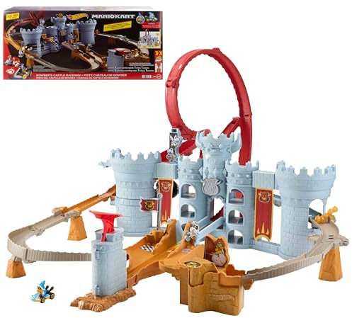 Hot Wheels Mario Kart Bowser’s Castle Playset & Kamek