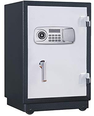 Cassetta di sicurezza Facile da installare Cassaforte antincendio domestica Mini ufficio Serratura con codice elettronico a parete Cassaforte per denaro contante (Colore : Nero, Dimensioni : Taglia