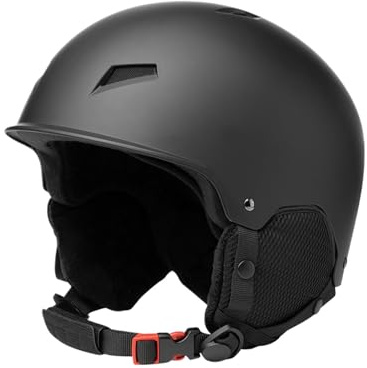 Caschi da sci per uomo - Casco da ciclismo per sport sulla neve con assorbimento degli urti | Attrezzatura di protezione per la testa con clip per occhiali da sci per adulti, donne e uomini