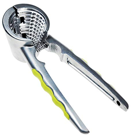 iwobi Schiaccianoci Acciaio Inox,Schiaccianoci con Manico in Silicone per Noce, Pistacchi, Mandorle, Pecan