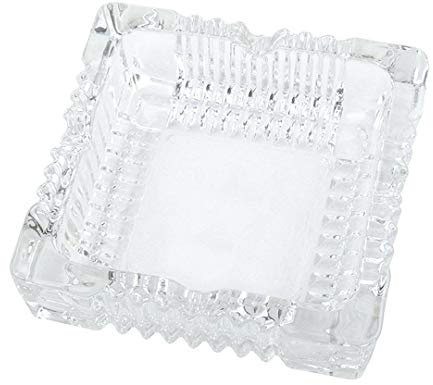 Kepfire Transparent Glas Aschenbecher für Zuhause,Bar,Partei Gebrauch