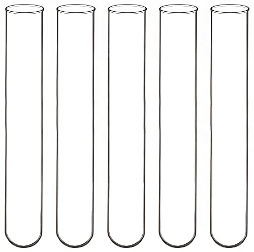 Labasics Tubos de Ensayo de Fondo Redondo de Vidrio de Borosilicato, 12 mm de OD x 75 mm de Longitud (Paquete de 200)