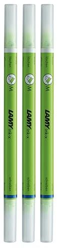 LAMY Lot de 3 effaceurs en plastique avec pointe effaceur et pointe de correction - Uniquement pour effacer l'encre bleu roi
