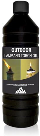 Perfectonish Outdoor Lamp Oil for Garden Burners -Ideal Lamp Oil for Tiki Torches, Oil Lanterns, and Insect Repellent 1L (1)