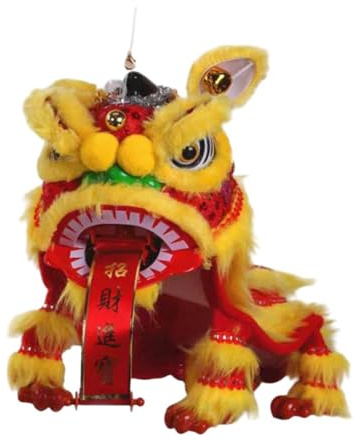 Generic Chinese Marionette Lion Toy,Craft,2025,Portable,Creative,Hand String Lion Dance Puppet Chinese New Year Gift Spring Festival