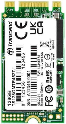 Transcend MTE452T-I 128Go interne M.2 PCIe NVMe SSD 2242 PCIe NVMe 3.0 x2 Industrial TS128GMTE452T-I
