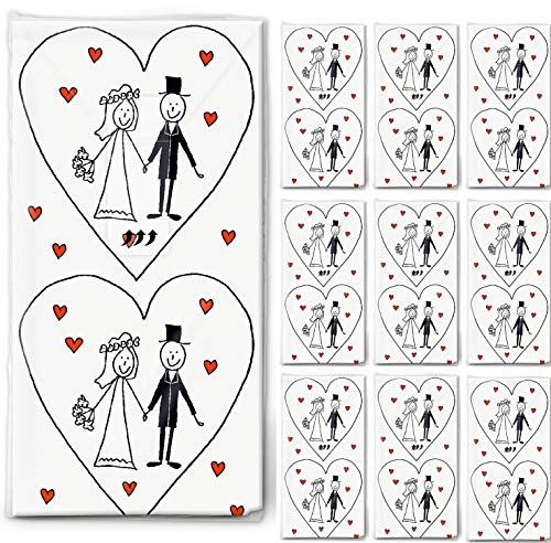 Setita 100 Taschentücher Hochzeit Freudentränen Marriage