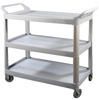 Clim Profesional. Carro de Servicio Profesional para Transporte de Todo Tipo de artículos. para Uso en restauración, hoteles y Grandes Superficies. En Color Gris