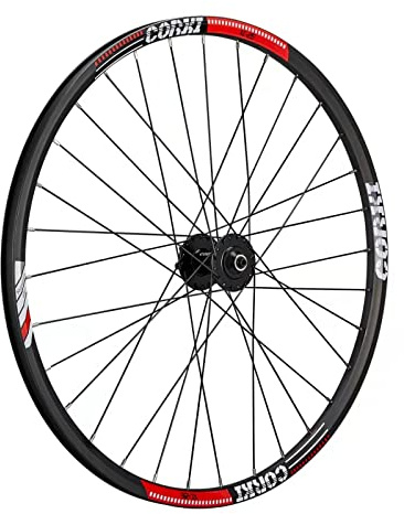 Corki Cycles Vorderrad Laufrad Fahrrad 29 Zoll 622-19/8,9,10 Fach schwarz 6 Loch Speichen für Felgenbremse-Alufelge Aluminium für Mountainbike