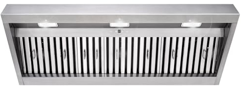 Akicon Range Hood Insert 48 Inch, 1200 CFM Built-in Kitchen Hood with 4 Speeds, Ultra-Quiet Stainless Steel Ducted Vent Hood Insert with Dimmable LED Lights and Dishwasher Safe Filters