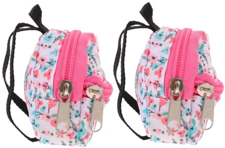 ERINGOGO Zaino per Bambole 2 Pezzi in Poliestere, Borsa Mini Portatile per Accessori e Costume, per Casa e Gite con Interazione Genitore-figlio