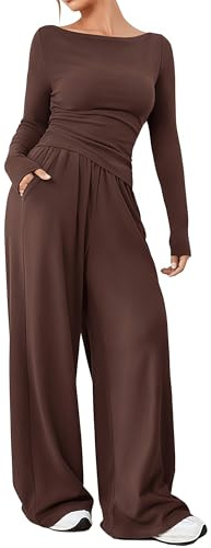 YKDLLF Sportivo Donna Completo Completi Sportivi Due Pezzi Sportiva Invernale Pantaloni Casual Elegante Tuta Ginnastica Tuta Sportiva Donna Completi Felpa Pantaloni Jogging Invernale