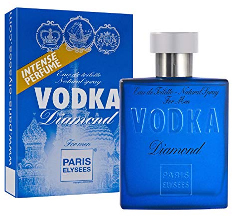 PARIS ELYSEES - Vodka Diamond - Eau de Toilette Homme - Fougère - Bergamote, Lavande, Basilic - Vaporisateur parfum - 100ml