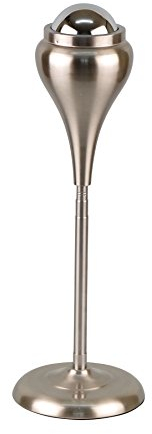 Stand-Kuppelascher chrom/chrom gebürstet 10.5cm Teleskopfuß ausziehbar von 48 - 82cm