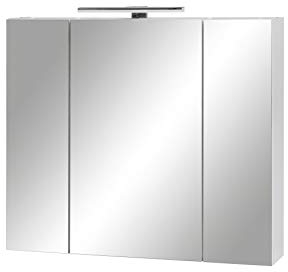 Schildmeyer Spiegelschrank 141350 Limone, 80 x 74,4 x 16 cm, weiß matt