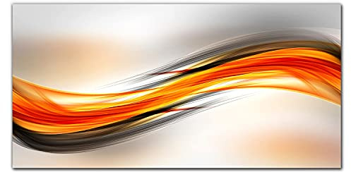 Coloray Panel för köket Härdat glas 120x60cm Glastryck Köksskydd Dekorativ panel Väggmålning Kök - grafik våg