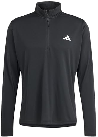 adidas Herren Train Essentials Training 1/4-Zip Long Sleeve Tee, Black, XL
