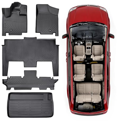 All Weather Floor Mats for Dodge Grand Caravan 2008-2021 7 Seats