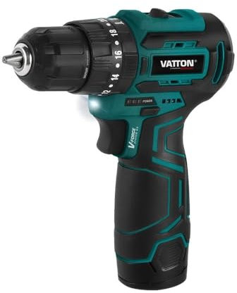 TALADRO PERCUTOR VATTON 12V. BRUSHLESS. BATERIA 2.0Ah