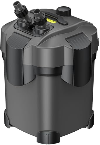 Pawfly Kanister Filter, 500 L/h Aquarium Filter, Fischbeckenfilter mit verstellbarem Wasserpumpe, Schwamm & Keramikringen, Ultra leise Aquarium-Außenfilter für 50-170 L Tanks