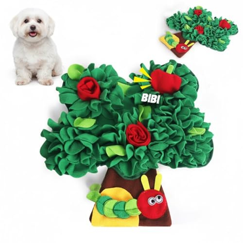 Iriisy Alfombra Olfativa Perros Alfombra Interactiva para Perros Juegos Mentales Perro Snuffle Mat con Forma de Árbol