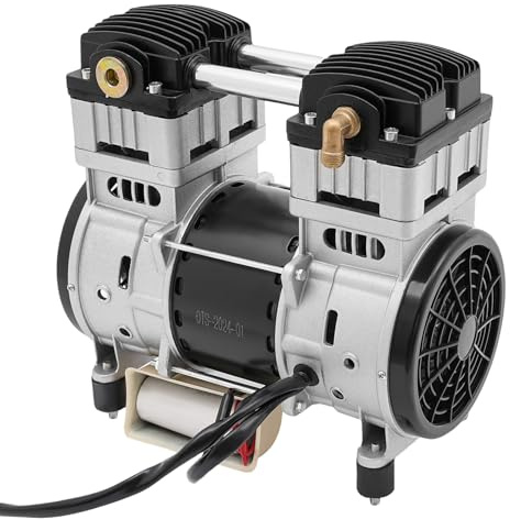 ROGONPDK 980 W/1 500 W luftkompressor, viskande kompressor, oljefri tyst tryckluft, viskande kompressor, oljefri motor, tryckluftskompressor, luftkompressor, tryckluftskompressormotor (1 500 W)