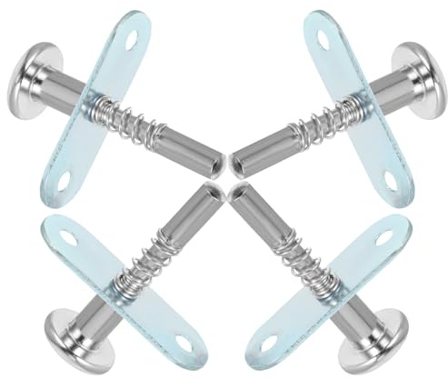 Healeved Lot de 4 Loquets à Ressort en Métal pour Berceau et Meubles Goupilles de Piston Remplacement Kit de Réparation pour Moustiquaire et Porte Taille Petite Couleur Aléatoire
