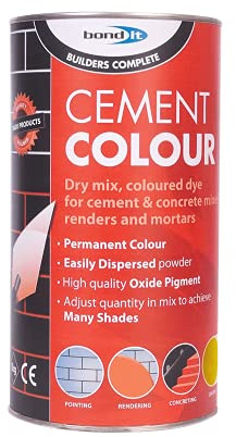Bond-It Buff-Yellow 1kg Cement Colour Toner/dye/Pigment - A tin of Powdered Colouring or Dying Pigment for Toning Cement, Concrete & Mortar, BDH060Y